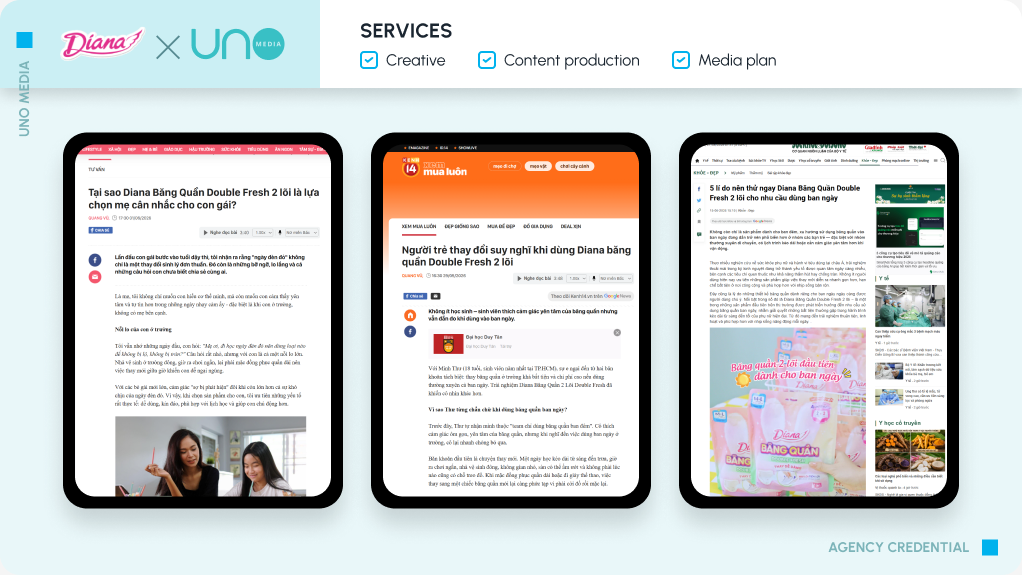 Diana Vietnam – Agency Credential