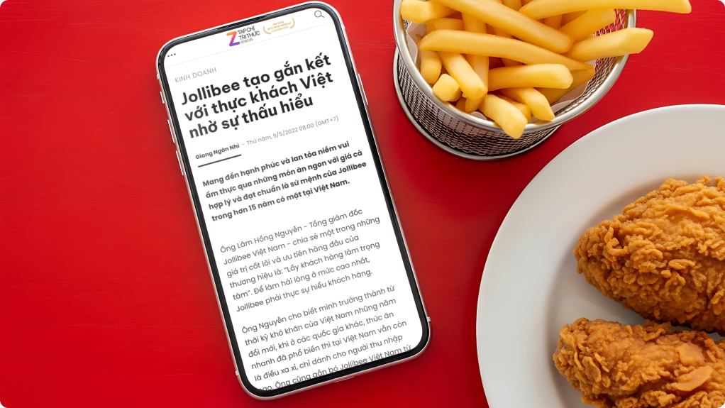 Chiến dịch Jollibee tạo gắn kết với thực khách Việt
